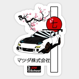 JDM RX-7 Red Sun Edition Sticker